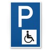 Komma Security Parkplatz Behinderte Behindertenparkplatz Schild 20 x 30 cm