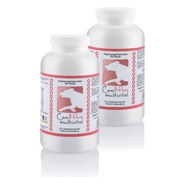CaniMove Doppelpack | multivital (1 x 100 Tabletten) - Zur Unterstützung des Vitaminhaushalts | Mit B-Komplex, A, C, D3, E und Taurin | Multivitamine für Barf, OPs, Aufbau, Laktation, Sport und mehr