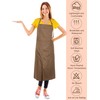 Breathffy 2 Pcs Pottery Aprons Split Leg Adjustable Ceramics Apron