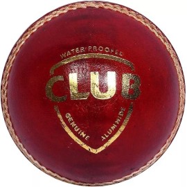 SG Club Cricket Ball Leather(Red) Standard Size