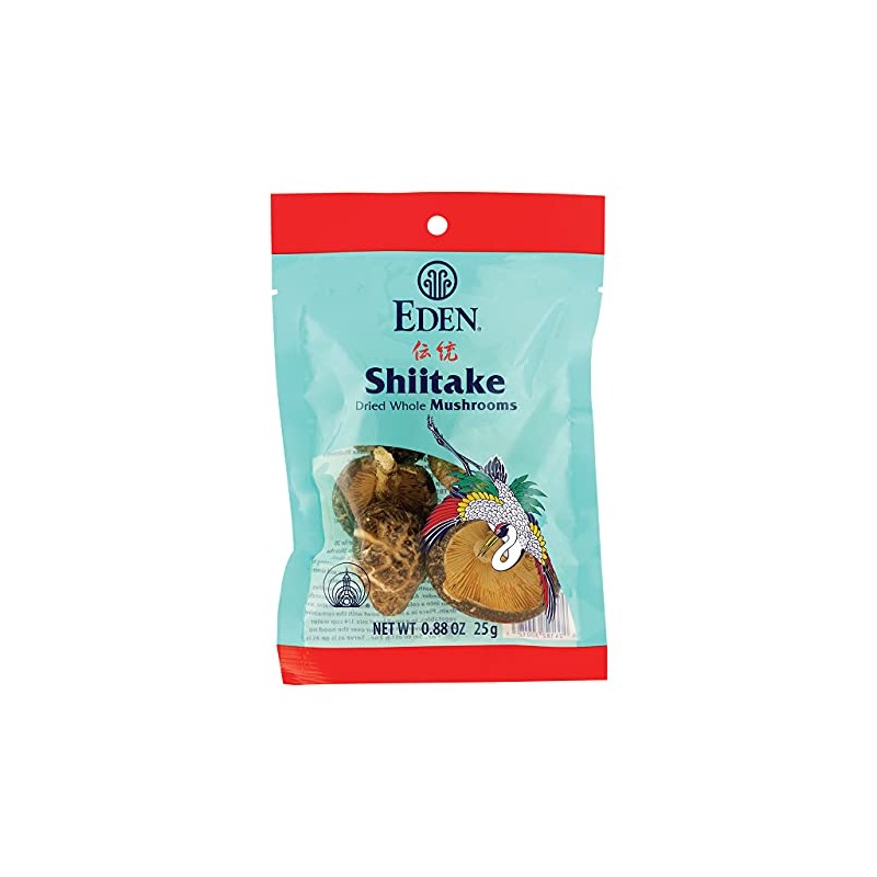 Eden Shiitake Mushrooms, 0.88 oz, Whole Dried