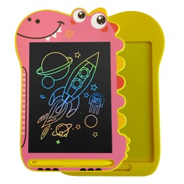 LCD Writing Tablet for Kids – 8.5 Inch Colorful Screen Drawing Board, Educational Doodle Pad for Toddlers and Kids Ages 3-12, Travel Toy & School Supply – Pink, by Punkin Tech