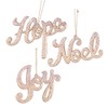 CF Collection Hope Noel Joy Christmas Tree Ornaments [Set of
