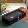 Bonaking Knife Display Case Two-Tier Pocket Knife Case Box Storage