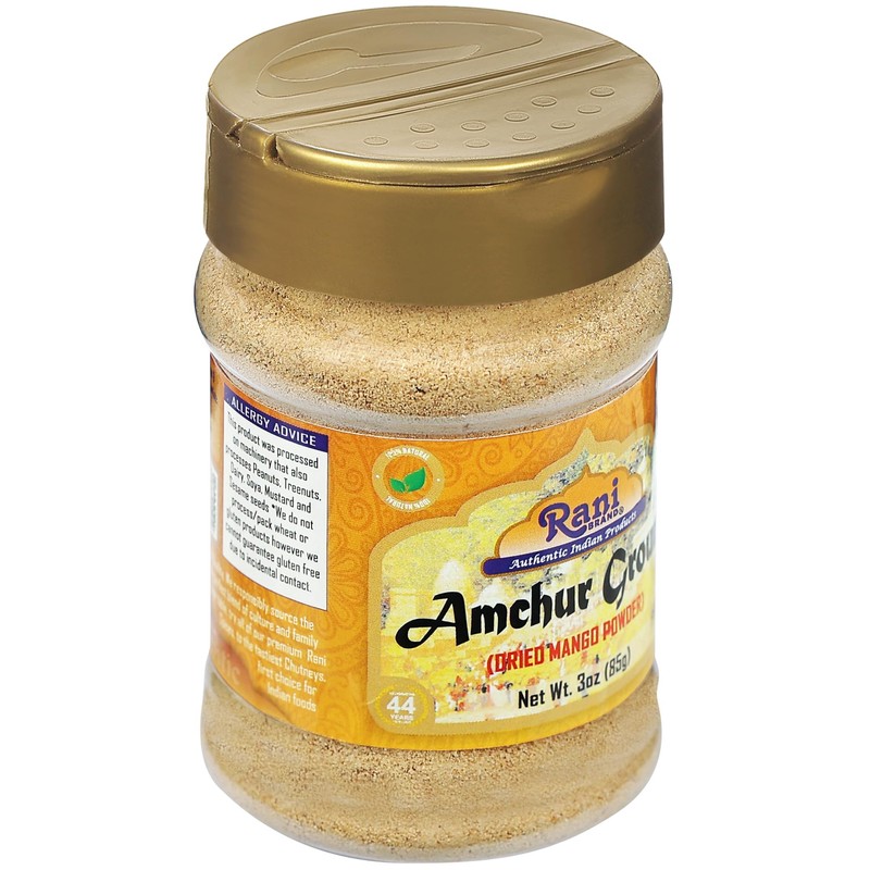 Rani Amchur (Mango) Ground Powder Spice 3oz (85g) PET Jar