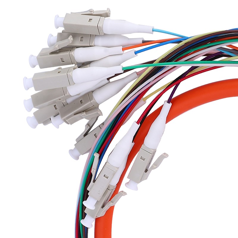 Fiber Pigtail Cable Multimode 12-Cores LC/UPC-62.5/125 with PVC Outer Shell