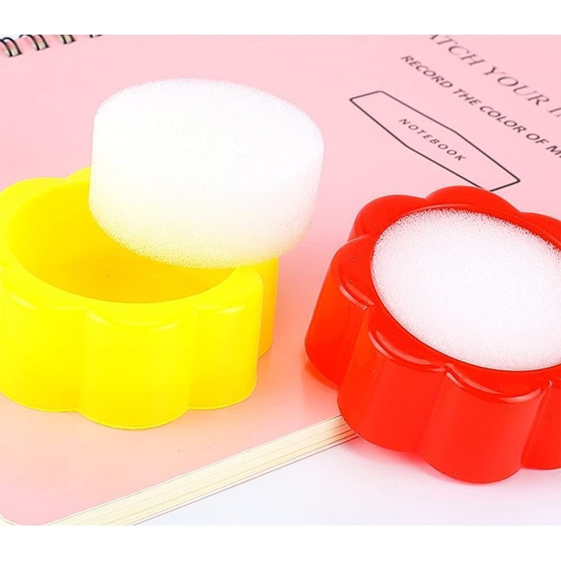 Finger Wet Sponge, 2Pcs Professional Fingertip Moistener Finger Moistener Flower