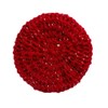 Toilet Paper Cover Retro Sparkle Red White Round Bathroom Crochet