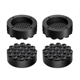 Pack of 4 Vibration Damper Washing Machine Non-Slip Mat Anti-Vibration Mat Universal Washing Machine Mat (Black)
