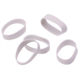 ONLYKXY1.1 inch/28.4 mm Diameter Gray Flat Rubber Bands Elastic Bands Supplies Rubber Rings Thick Rubber Bands for School Home or Office(200 Pcs Grey) 28.6mm ID 28.4mm OD