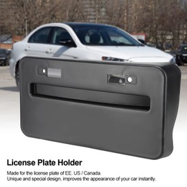 Keenso Porta Placas para Auto, Soporte de Estante de Matrícula Modificado Porta Placa para Lancer GTS EVO X 2008-2018