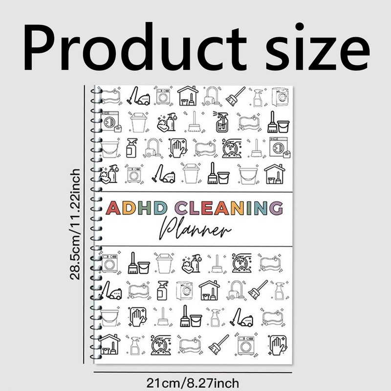 ADHD Cleaning Planner, Household Cleaning Schedule and Checklist Management, Daily