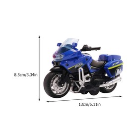 TOYANDONA Motorcycle Toys For Boys Friction Powered Play Toy Motorbike Push And Go Motorcycle With Sound Blue