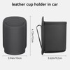 Dargoose Cup Holder for Car Leather Large Water Drink Bottle