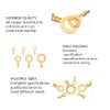 150 Pcs Gold M3 M4 M5 M6 M8 M10 Non-Insulated