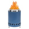 COOZOOM Portable Table Top Fire Pit with Stand, 5.5" Stainless