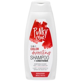 Punky Colour 3-in-1 Color Depositing Hair Cleanser & Conditioner, 8.5 fl oz. (Redilicious)