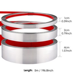 Brushed Metal Trim,Peel and Stick Wall Trim Molding,Stainless Steel Self Adhesive Wall Trim for Mirror Frame, Fireplace and Microwave Gap Filler(Silver,16.4ft x 0.8in)