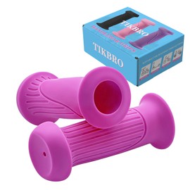 TIKBRO Bike Handlebar Grips for Kids – Non-Slip Scooter Handle Grips for Boys and Girls, Soft TPR Rubber Fits Balance Bikes, Tricycles
