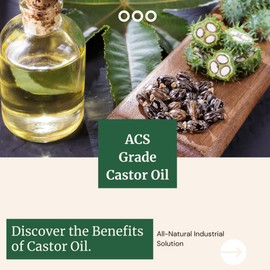 100% Pure Castor Oil ACS Grade - 2 Quarts Bottle