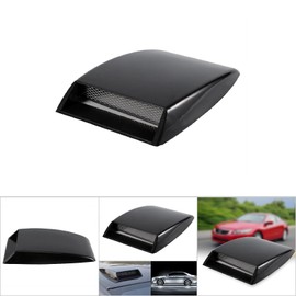 KIMISS 1x Carcasa de ventilación decorativa universal para flujo de aire de entrada de aire, capó, negro