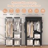 VTRIN Portable Closet Wardrobe Closet for Hanging Clothes with 4