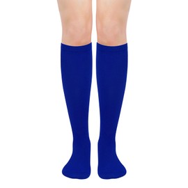 Blue Knee High Socks for Women Long Blue Socks Royal Blue Socks for Women Royal Blue Baseball Socks Blue Long Socks Blue
