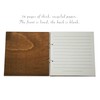Memory Book for Funeral - Cover Made from Wood with
