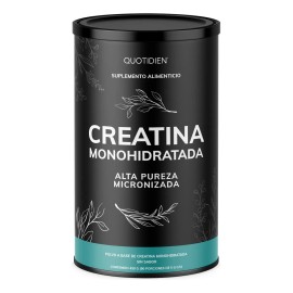 Creatina Monohidratada Micronizada en Polvo Quotidien  Alta Pureza Certificada  Con Scoop Dosificador - Creatine Monohydrate Pre Entreno - Platinum - 