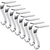 Sunshane 8 Pieces Christmas Stocking Holders Mantel Hanger Hooks Xmas