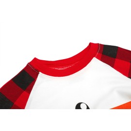 Demifill Boys and Girls Cotton Pajamas Christmas Snowman Pajamas Kids Sleepwear Size 16 White&Red