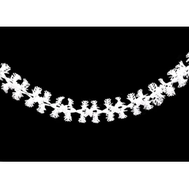 Toyland® 6.8ft (2.1m) White Festive Snowflake Garland - Christmas & Winter Wonderland Party Decorations