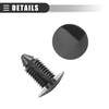 Motoforti Universal Car Bolt Rivets Fastener Mudguard Bumper Retainer Clips,11mm