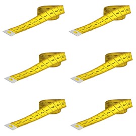 6 Volumes Tape Measure Body 200 cm / 79 Inches, Tailor's Tape Measure Double-Sided Measuring Tape Flexible Tape Measure Cutter with Button Circumference Measuring Tape for Households Craftsmen Tailors