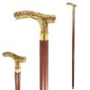 Brass Nautical Embossed Brass Handle Walking Stick