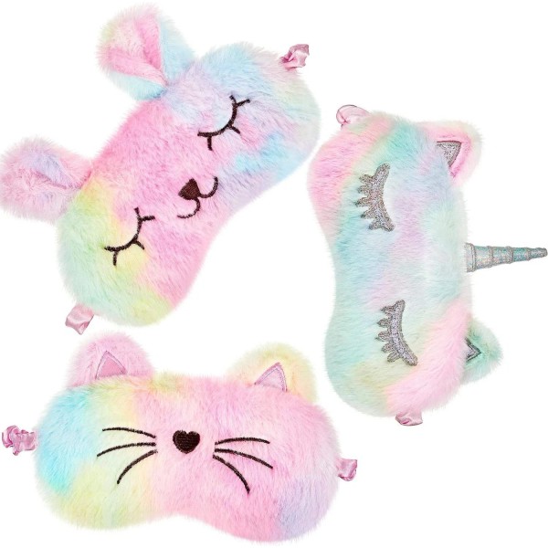 Branded Sleep Mask for Kids, Plush Sleeping Eye Cover 3