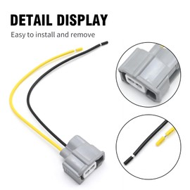 LIDSCURA 4 Pack 23250-22020 Fuel Injector Connector Plug Harness, Replacement for Toyota Corolla Avensis Celica Rav4 1.8L 1998-2004 Engine, Replaces 23250-22070 23209-39015 23250-22030