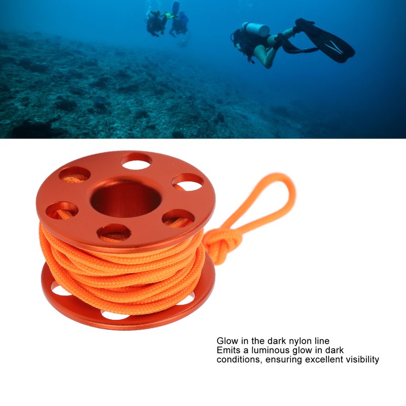 Scuba Diving Finger Reel Aluminum Alloy Mini Finger Spool Reel