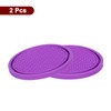 sourcing map 2pcs Car Cup Coasters Universal PVC Car Cup