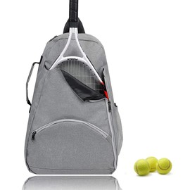 Bolsa de tenis - Mochila de tenis para mujeres y hombres para sostener 1 o 2 raquetas de tenis/raquetas, bolsa deportiva multifuncional