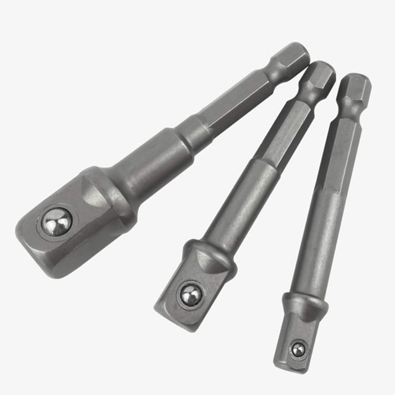 FQZMQBQ Impact Socket Adapter 4 Pack 1/4" 3/8" 1/2" Hex