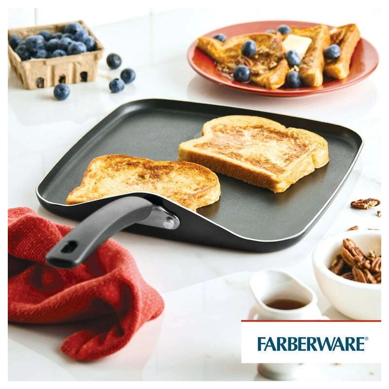 Unbranded Square Griddle Pan Non-Stick Steel Kitchen Pancake Cooking Frying