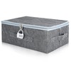 GUOYIHUA Storage Box with Lid Fabric, Lockable Box, Folding Box
