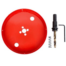 6.7 Inch Bi-Metal Hole Saw HSS Hole Cutter Heavy Duty for Drilling Wood Plastic Plywood Ceiling Thin Metal(170mm)