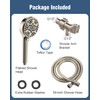 Filtered Shower Head with Handheld Brushed Nickel, BOWGER 6 Modes
