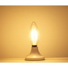 Lamsky E14 LED Filament Candle Shape Light Bulb,E14 European Base