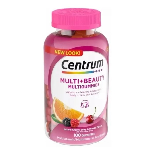 Centrum, Multi + Beauty. Pelo, Piel Y Uñas. 90 Gomitas.