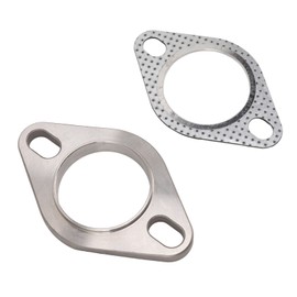 Greensen 2 2 -Zoll -Auspuff (-inch Auspuffflansch Kit Edelstahlversiegelung für den Schalldämpfer in den Kopfzeilen, die auf Ein Bergabes Rohr Anwendbar Sind