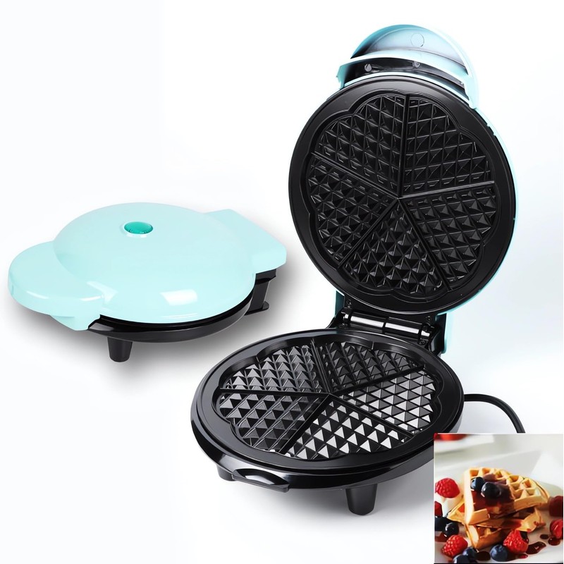 Waffle Maker 7“ Non-Stick Waffler Iron Stuffler Stuffed Wafflera 700W