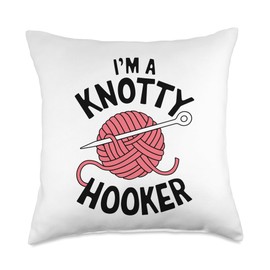Crochet Crocheting Throw Pillow